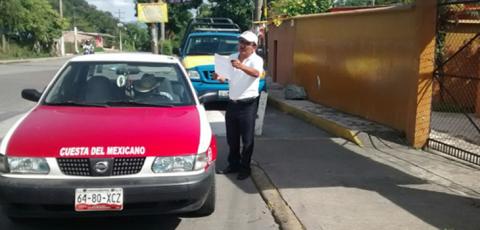 Continúan DGTE con operativos y recorridos de verificación al transporte de Orizaba