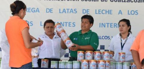 Entrega Policía Estatal apoyos lácteos a hijas e hijos de internas