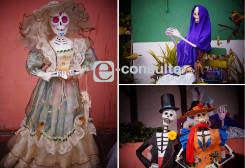 Día de Muertos: un taller de papel maché une al Patio Muñoz de Xalapa