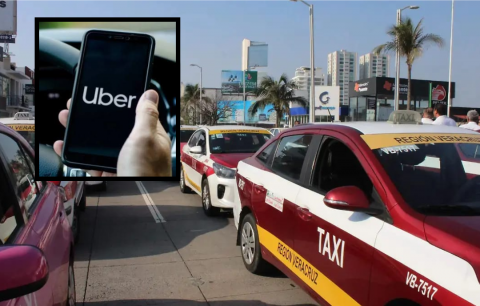 Taxistas cazan a Uber en Veracruz; choferes de app acusan trampas