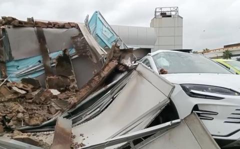 Tormenta eléctrica deja daños y dos lesionados en Coatza