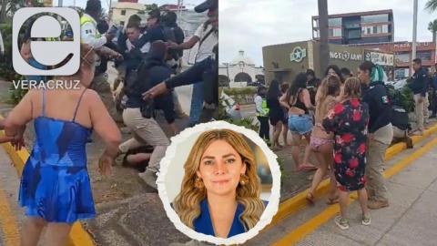 Denuncian a turistas de CDMX por agredir a policías en Boca del Río