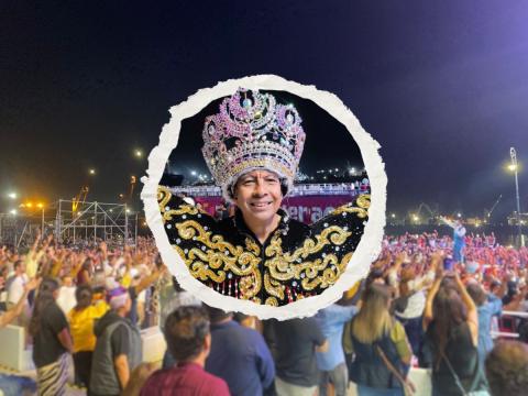 “Soy el rey de la gente”: Nayo lleva alegría al Carnaval de Veracruz