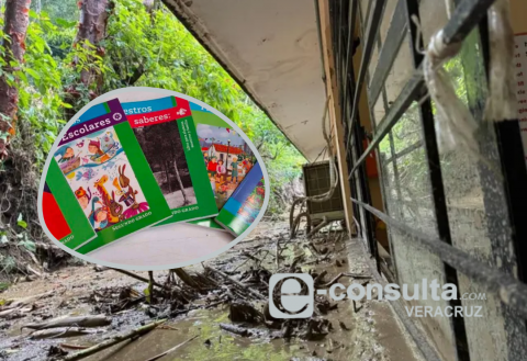 Repondrán libros y útiles escolares dañados por lluvias en Veracruz