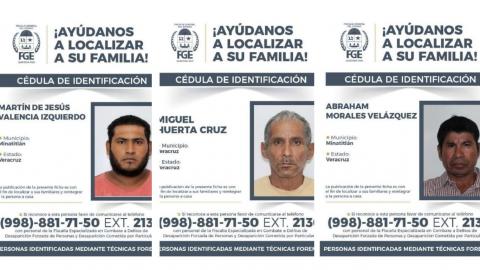 Identifican en Quintana Roo restos de tres veracruzanos