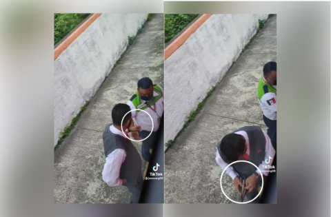 VIDEO | Graban cómo tránsito de Veracruz pide “moche” a chofer de ADO