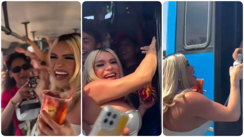 Así fue la visita de Wendy Guevara a Veracruz en medio de la polémica