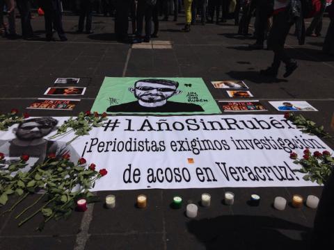 #1AñoSinRubén: Periodistas exigen esclarecer asesinato image 2