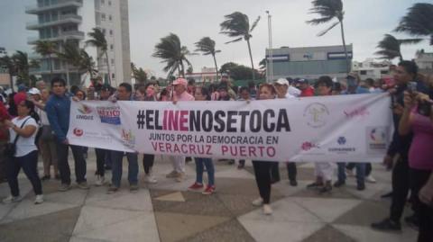 Marcha a favor del INE: Así será el movimiento en el puerto de Veracruz