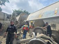 Descarrilan ocho vagones de tren en zona habitada de Córdoba