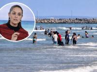 Sheinbaum presume turismo en Veracruz pese al derrame