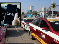 Taxistas cazan a Uber en Veracruz; choferes de app acusan trampas