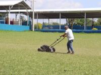 limpieza, campo deportivo, Villa Libertad